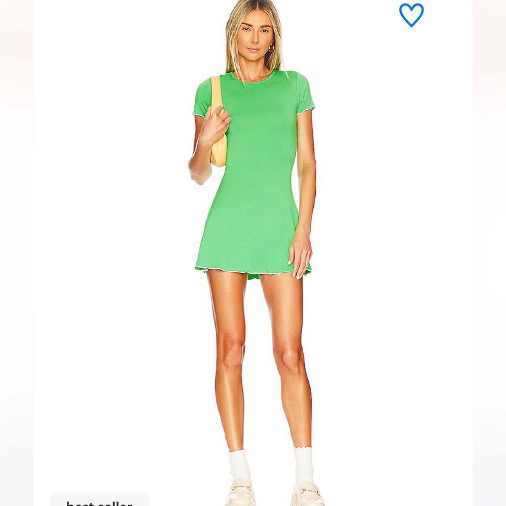 Superdown Green london lettuce trim dress
Size small